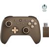 AKNES 8Bitdo Ultimate 2C 2.4G Controller Wireless per PC Windows e Android, con Joystick ad Effetto Hall e Trigger Hall, 1000Hz Polling Rate e Paraurti L4/R4 Removibili (Brownie)