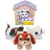 Little Live Pets - Mini Puppy's Home Rosa, Animale Domestico Giocattolo con Casetta, Cucciolo con Pelliccia Morbida, Riempi la Ciotola d'Acqua, Appendi Il Tuo Inserto con Nome e dai Il Tuo Osso, 4
