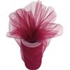 PARTYLANDIA Bobina Tulle 100 mt per Decorazioni, Feste di Matrimonio, Ideale per Confetti, bomboniere, Vestiti, Sedia, Regali ECC. (Bordeaux, 12.5)