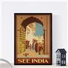 Nacnic Vintage Poster Vintage Poster Asia. India Street. Formato A3