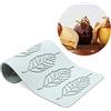 TUKE Stampo in silicone a foglia vuota per amanti del cuore, stampo in silicone 3D, per cioccolatini, caramelle, foglie, zucchero, decorazioni per torte, cupcake (U_Leaf_22,6 x 13,9 x 0,3 cm)