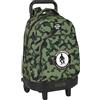 safta BLACKFIT8 SKATE CAMO - Zaino grande con ruote, compatto, rimovibile, ideale per bambini di diverse età, comodo e versatile, qualità e resistenza, 33 x 22 x 45 cm, colore, multicolore, Estándar, Casual