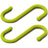 Zeal Gancio da Appendere in Silicone a Forma di S, 12 cm, Set di 2 Pezzi, Colore: Lime