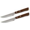 Fackelmann 4205554 - 2 coltelli per Bistecca con Manico di Legno