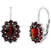 SILVEGO Orecchini in argento sterling 925 con vero granato
