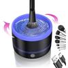 RoseFlower Pulitore Pennelli Trucco Elettrico, Automatica lava pennelli make up, macchina per la pulizia rotante multifunzionale - Pulizia efficace