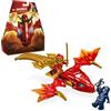 LEGO NINJAGO Attacco del Rising Dragon di Kai, Giochi per Bambini e Bambine da 6 Anni in su, Action Figure di Drago Giocattolo da Costruire con 2 Minifigure, Spada Ninja e Balestra 71801