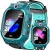 Retoo Smartwatch Bambini Smart Watch Orologio da polso con GPS Camera SIM per Bambini Ragazze Ragazzi Dai 3 Anni Touch Screen Sport Fitness Bracciale Regalo Call Android iOS Blu