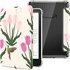 MoKo Custodia per 7 Kindle Paperwhite 12a Gen & Colorsoft 2024, Tulipano | Cover Leggera con per eBook Reader in TPU Morbido Auto Sveglia/Sonno