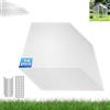 AUFUN 14x lastre alveolari in policarbonato, 4 mm 10,25m² piastre di ricambio per serra 60,5 x 121 cm, doppie piastre di ricambio per giardino, serra da serra, carports, resistente ai raggi UV