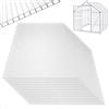 UISEBRT UISERBT 14x lastre a camera cava in policarbonato 4 mm - 10,25 m² lastra a doppia parete 60,5 x 121 cm resistente ai raggi UV per carport di giardinaggio in serra ecc. (trasparente)