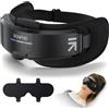 RENPHO Eyeris Shift Massaggiatore Maschera Oculare, Massaggiatore oculare riscaldato 2 in 1 con musica Bluetooth, 3 pressioni, 3 riscaldamenti, 3 timer, Maschera Contorno per il sollievo degli occhi