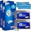 OHSN Strisce Sbiancanti Denti 48 Pcs Teeth Whitening Strips Strisce Sbiancanti Denti Professional Whitening Strips Sbiancante Denti Professionale Immediato Con 2Pcs Piastre Colorimetriche Per i Denti