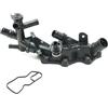 Autocraft Alloggiamento termostato acqua con guarnizione compatibile per Captur Clio 4 KADJAR KANGOO MEGANE SCENIC THALIA TWINGO DACIA LOGAN 2 LODGY DUSTER DOKKER SANDERO MICRA V OEM: 110608635R
