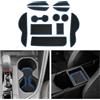 CDEFG Compatibile con Toyota CHR C-HR 2024 2025 Facelift Tappetini in gomma per console centrale tappetini antiscivolo C-HR tappetini antiscivolo in gomma antiscivolo accessori ibridi CHR (blu