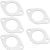 JNNJ 5 Pezzi Guarnizione Della Flangia Di Scarico Del Tubo, Guarnizione Del Collettore Di Scaricodi Metallica, Auto Guarnizione Di Scarico Universale, Auto Accessori Per Veicoli(76mm)