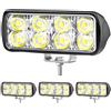 antom Faro da Lavoro LED 4X24W Mini barra led 12v luminosa faro 12v 24V IP67 impermeabile luce di retromarcia faro ausiliario auto per escavatore trattori trattori ATV camion