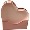 Generic Piatto a Forma di Cuore in Piatto da Portata in Plastica Stile Ins, Facile da Pulire, Leggero, per Riunioni di Feste, Piatto di Frutta o Piattino (5 piatti con il supporto)
