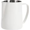 Dianoo Brocca schiumalatte da 350 ml, in acciaio inox, per caffè espresso, cappuccino, barista, brocca a vapore, latte, arte del latte, bianco
