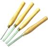 Generic Tornio per legno Set di scalpelli da taglio per perline in acciaio ad alta velocità per la lavorazione del legno 3/6/8/10 mm Kit di utensili per la tornitura di perline per formare e tagliare perline