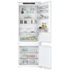 Siemens KB96NVFE0 iQ300 - Frigorifero da incasso intelligente, cerniera piatta, 193,5 x 70,8 cm, raffreddamento 285 l + congelatore da 98 l, noFrost, luce LED, ripiani in vetro, funzione supercooling