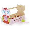 Mousehouse Gifts Kit Cassetta degli Attrezzi Giocattolo Tradizionale in Legno a Tema Gufi con Viti, Martello e bulloni per Bambine