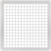 Repa Market Griglia di ventilazione rettangolare per vespaio in acciaio zincato bianco, 20,3 x 20,3 cm - Protezione di ventilazione per ingresso e uscita - Rete di protezione universale in metallo per