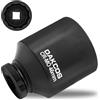 DAKCOS 1/2 Chiave Bussola 46mm a 12 Punte, Nero,1 Pezzi,Cr-Mo