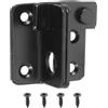 QUARKZMAN Serrature Scatto Cancello Ribalta, Serratura Bullone Scorrevole Acciaio Inox Foro Lucchetto Fienile, Armadio, Gabbia, Legno, Bagno, Garage, Finestra, Nero