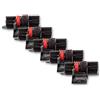 vhbw 5x nastro inchiostrato compatibile con Citizen CX 123/II/n, 126 II, 146 calcolatrice registratore di cassa - Rullo inchiostratore nero-rosso