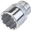 Hazet 880Az-3/4 Inserto per Chiave a Bussola a Doppio Esagono, Argento, Attacco Quadro, Cavo, 10 mm 3/8 di Pollice