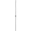 IAM DESIGN Asta decorativa da 1000 mm/VK12 per saldare con 1 pomello decorativo Ø 32 mm, asta in ferro battuto martellata