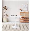 HJhomeheart Tavolo da pranzo Rotondo da Cucina, Tavolo Casual Moderno. Set Tavolo da pranzo per Cucina, Sala da pranzo e Ufficio, Tavolo da pranzo Bianco, 80 Diametro * 75 (H) CM