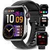 YYKY Smartwatch Uomo Donna,𝐆𝐥𝐢𝐜𝐞𝐦𝐢𝐚 ECG+HRV Effettua/Rispondi alle Chiamate,196Orologio 100+Modalità Sportive,pulsante SOS/Monitoraggio Sonno/Pressione Sanguigna/Frequenza Cardiaca iOS/Android