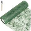 SWAWIS Runner Tavola in Tessuto Non Runner Tavola Moderno 20cmx5M Runner da Tavolo Runner Verde Scuro per Decorazioni Natalizie, DIY, Confezioni, Feste, Matrimoni, Compleanni