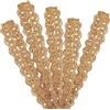 PH PandaHall 21 Yards Gimp Braid Trim per Cucire, 10 mm Cordoncino Intrecciato Dorato Nastro di Pizzo di Poliestere Tessuto Tessuto Rifiniture In Pizzo Rifiniture per Tappezzeria per Costumi Fai Da Te