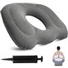 Sporgo Cuscino ortopedico: cuscino gonfiabile a ciambella, emorroidi, cuscino gonfiabile, sedia da ufficio, per piaghe da decubito, coccige, emorroidi e sciatica (con pompa ad aria)