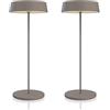 Palmina 901,lampade da tavolo senza fili,lampade da tavolo ricaricabili E Dimmerabile In Alluminio,abat jour senza fili 4400mah,Protezione IP54,luce da tavolo esterno/Interno/Khaki 2PZ