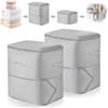 TAIHOBO 2PCS Organizzatore Super Salvaspazio Autocompattante, 54x42x60cm Sacchetti Salvaspazio, Contenitori Vestiti con Fori di Ventilazione, Sacchetto di Viaggio per Compressione per Piumini Coperte