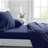 Corredocasa Set Completo Lenzuola Biancheria da Letto in Microfibra/Policotone Tinta Unita No Stiro Morbido al Tatto Disponibile in 3 Misure e Vari Colori (Una Piazza e Mezza, Blu)