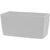 Tecnokit Teraplast vaso per fiori da interno ed esterno rettangolare Coimbra, finitura lucida, in plastica (Bianco Snow, cm 30x15x15)