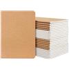 Yarotm Taccuino A6 Puntinato - 24 Pezzi Quaderno Appunti 10x14cm - 100g/m² Carta Puntinato 5mm Blocco Note - 60 Pagine Kraft Block Notes Piccoli - Marrone Notebook A6 Diario di Viaggio