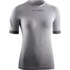 Lurbel Samba Short Sleeves W, maglietta anti-odore, maglietta da trail, maglietta da corsa, maglietta a maniche corte, maglietta da donna., grigio scuro, L