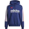 adidas Felpa da Uomo con Cappuccio House of Tiro Nations Pack Blu Taglia S Codice IY4530