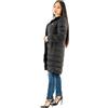 GUESS Giacca donna Guess piumino New Aleta long puffer nero E25GU31 V4YL05WF3X0 XS