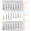 Heye Tm Planner 3 Mesi Arancione 2024 Pratica agenda da parete con cursore datario Calendario da ufficio con colonna note e visualizzazione annuale Calendario da parete 2024 per ufficio 30 x 35 cm.
