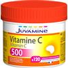 JUVAMINE - Vitamina C 500 - Integratore alimentare a base di vitamina C con edulcorante - Sistema Immunitario - Ridurre l'affaticamento - Formato maxi - 120 compresse masticabili