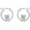 YAFEINI Orecchini a Cerchio con Animali in Argento Sterling 925, Gioielli con Animali Carini, Regalo per Donne Axolotl/Koala/Maiale/Polpo/Volpe/Dinosauro (Tigre)