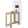 Stella Trading MODESTO Tavolo da bar in rovere Sonoma - Moderno tavolo alto per cucina e sala da pranzo - 115 x 103 x 50 cm (L x A x P)