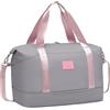 COOLIFE Ryanair Underseat, borsa da viaggio, borsa sportiva, 40 x 25 x 20 cm, bagaglio a mano Overnight Weekend, borsa da donna, impermeabile, per sport e viaggi, grigio/rosa, 25L(45x36x20cm), Borsone
